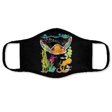 Discover Cute Hawksbill Sea Turtle Face Masks
