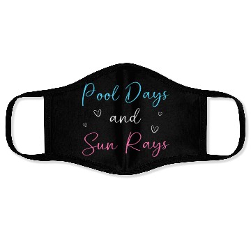 Discover Pool Party Squad Summer Outing Friends Face Masks