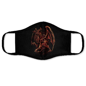 Discover Inferno Fury – Angry Red Dragon Face Masks