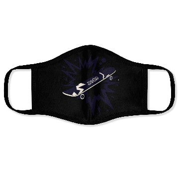 Discover Comic Style Skateboard Face Masks
