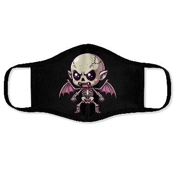 Discover Cute Vampire Skeleton – Bat-Winged Monster Face Masks