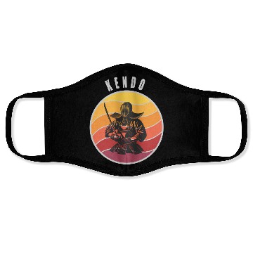 Discover Retro Kendo Samurai Style Face Masks