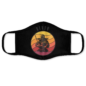 Discover Retro Kendo Samurai Style Face Masks