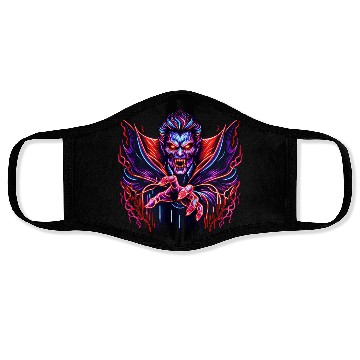 Discover Neon Vampire Lord – Retro Horror Glow Face Masks