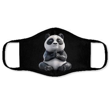 Discover Meditating Panda Zen Vibes Relaxation Charm Face Masks