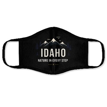 Discover Idaho Nature In Every Step (2) Face Masks