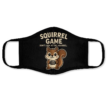 Discover Funny Squirrel Game Meme Face Masks