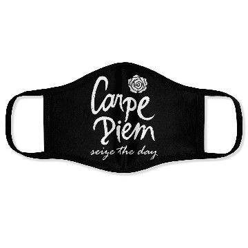 Discover Carpe Diem Seize the Day Oversized Face Masks