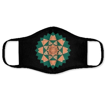 Discover Abstract Starburst Mandala Face Masks