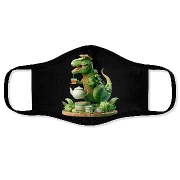 Discover Face Masks Tea Rex - Thé mignon et amusant Sticker