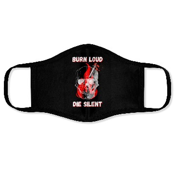 Discover Burn Loud Die Silent Skull Face Masks