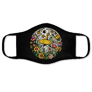 Discover Yellow Ballerina Face Masks