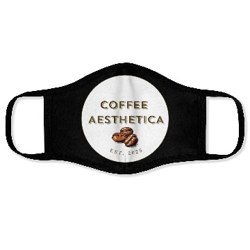 Discover Coffee Aesthetica Logo Face Masks