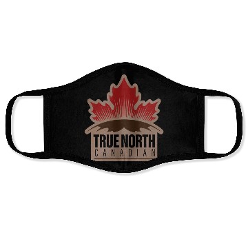 Discover Face Masks Artwork True North Canadian Dark styles