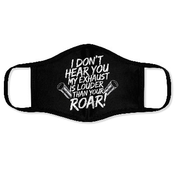 Discover Loud Exhaust Biker – Ride Hard, Hear Nothing Face Masks