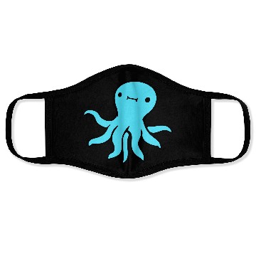 Discover Octopus squid tentacle cephalopod cute sweet comic Face Masks