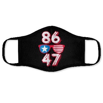 Discover "8647" Star & Stripes Sunglasses Graphic Design Face Masks