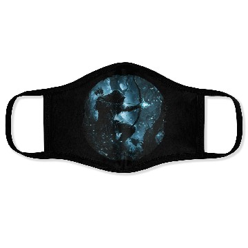 Discover Bright Shadow Forest Archer Face Masks