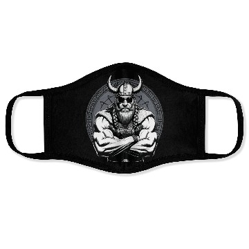 Discover Viking Warrior Man Odin Thor Norman Walhalla Face Masks