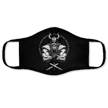 Discover Viking Warrior Man Odin Thor Norman Walhalla Face Masks