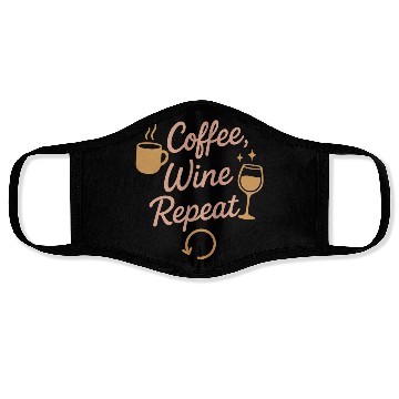 Discover Single Mom Life Chaos Coordinator Wine Coffee Face Masks