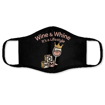 Discover Single Mom Life Chaos Coordinator Wine Coffee Face Masks