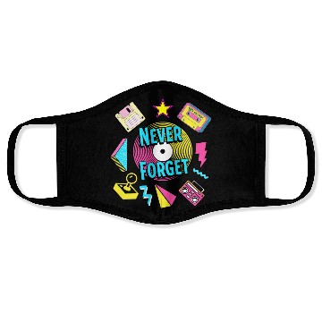 Discover Never Forget 90s Retro Nostalgia Face Masks