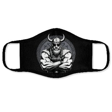 Discover Viking Warrior Man Odin Thor Norman Walhalla Face Masks