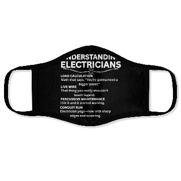 Discover Understanding Electricians Funny Jargon Definition Face Masks