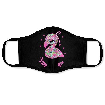 Discover Tropical Flamingo Coquette Summer Face Masks
