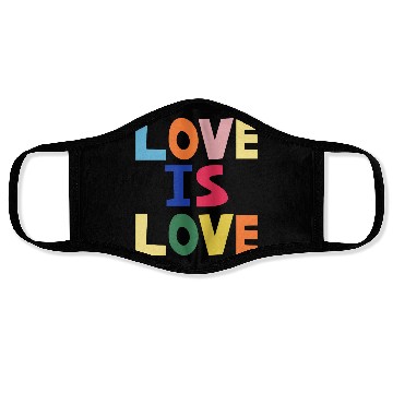 Discover love is love Face Masks