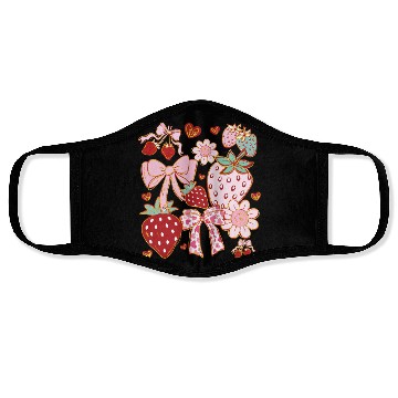 Discover Boho Strawberry Coquette Face Masks