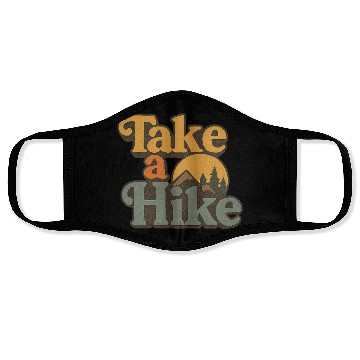 Discover Take A Hike Retro Mountain Face Masks