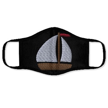 Discover Sailboat embroidered Face Masks