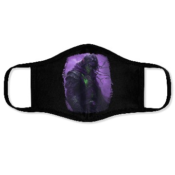 Discover Dark Elf with Poison Magic and Purple Shadow Power Face Masks