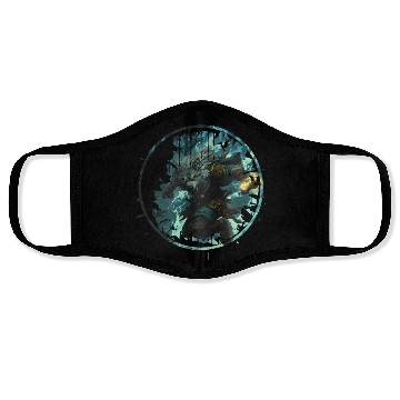 Discover Mystical Werewolf With Magic In The Dark Forest Face Masks