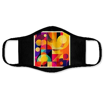 Discover Vibrant Geometric Harmony Face Masks