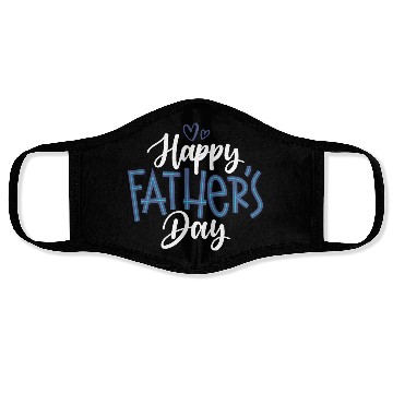 Discover Happy Father's Day Handwritten Design Face Masks