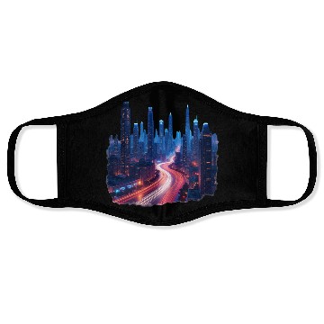 Discover Urban Pulse Cairo – Modern City Lights Face Masks