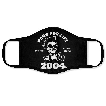 Discover 21st birthday Pogo for life since 06/2004 Face Masks