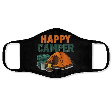 Discover Happy Camper – Cozy Camping Vibes Face Masks
