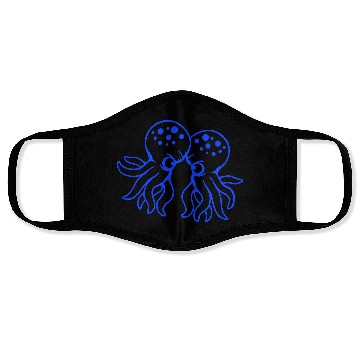 Discover 2 Octopus friends Two fighting enemies Rivals Team Face Masks