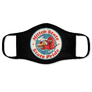 Discover Great Lakes Charm Michigan Mitten Vintage Style Face Masks