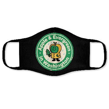 Discover Pacific Northwest Charm Washington Vintage Apple Face Masks