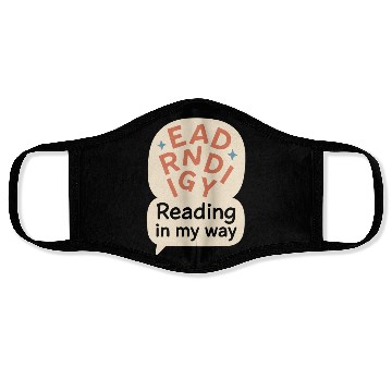 Discover Dyslexia Awareness Neurodiverse Pride Learning Face Masks