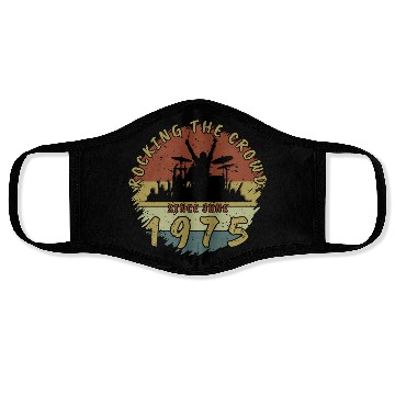 Discover 50th Birthday Rocking the crowd DRM 06/1975 Face Masks