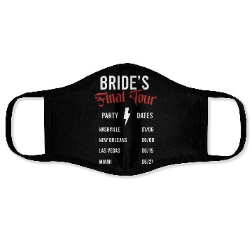 Discover Bride's Final Tour Tour Face Masks Design