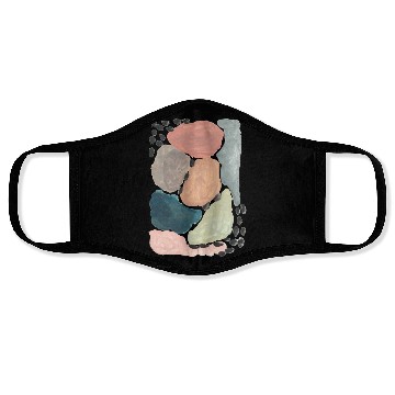 Discover Abstract pastel watercolour painting pattern Face Masks