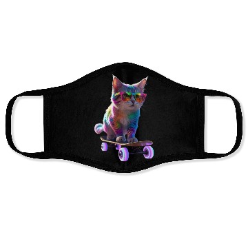 Discover Skate Meow Face Masks