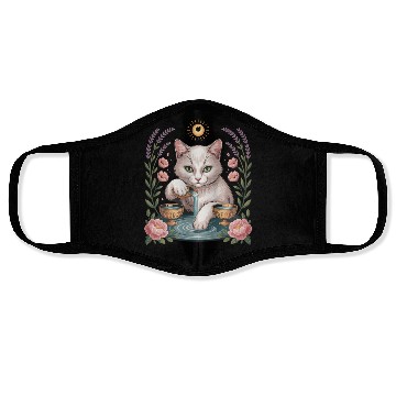Discover Temperance Tarot Cat Card Art Face Masks